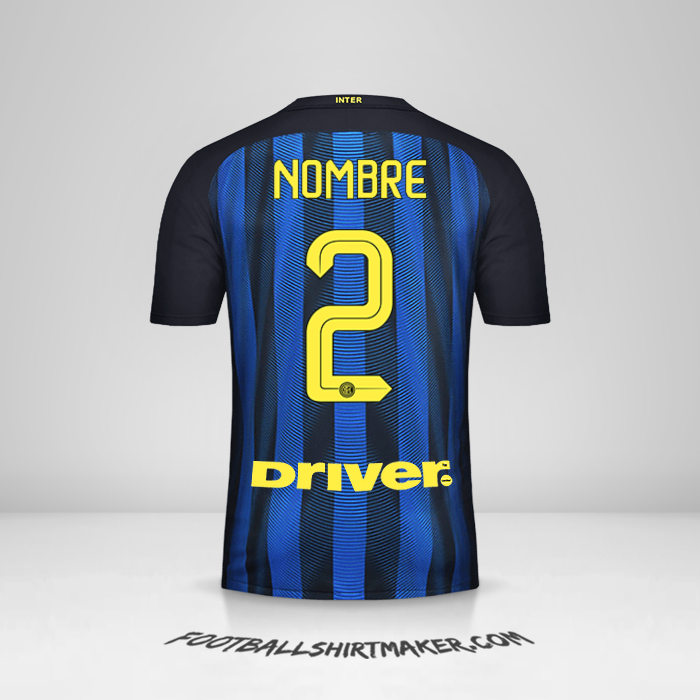 Jersey Inter 2016/17 -  nombre - 2