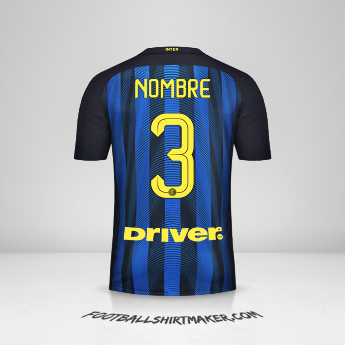 Jersey Inter 2016/17 -  nombre - 3