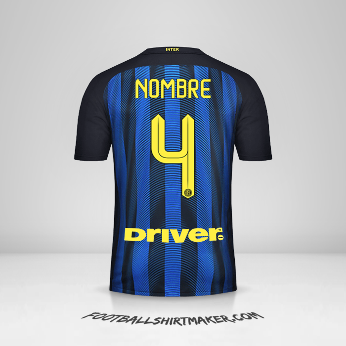 Jersey Inter 2016/17 -  nombre - 4