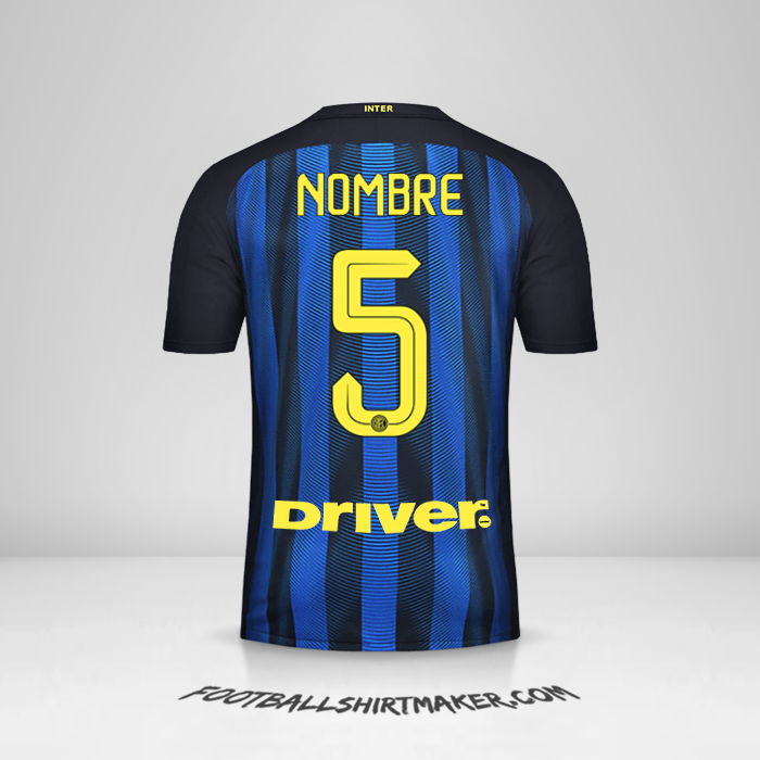 Jersey Inter 2016/17 -  nombre - 5