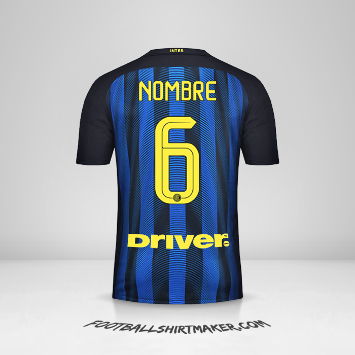 Jersey Inter 2016/17 -  nombre - 6