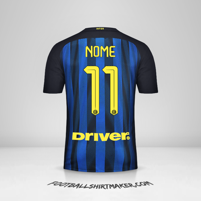 Camisa Inter 2016/17 -  nome - 11