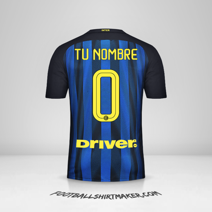 Camiseta Inter 2016/17 -  tu nombre - 0