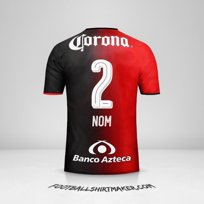 Maillot Atlas 2016/17 -  nom - 2
