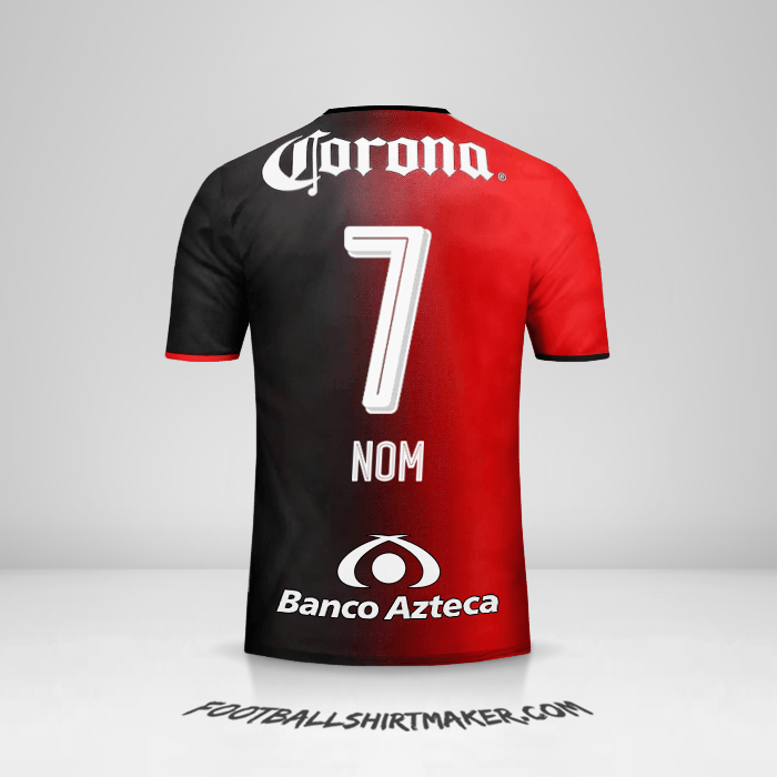 Maillot Atlas 2016/17 -  nom - 7