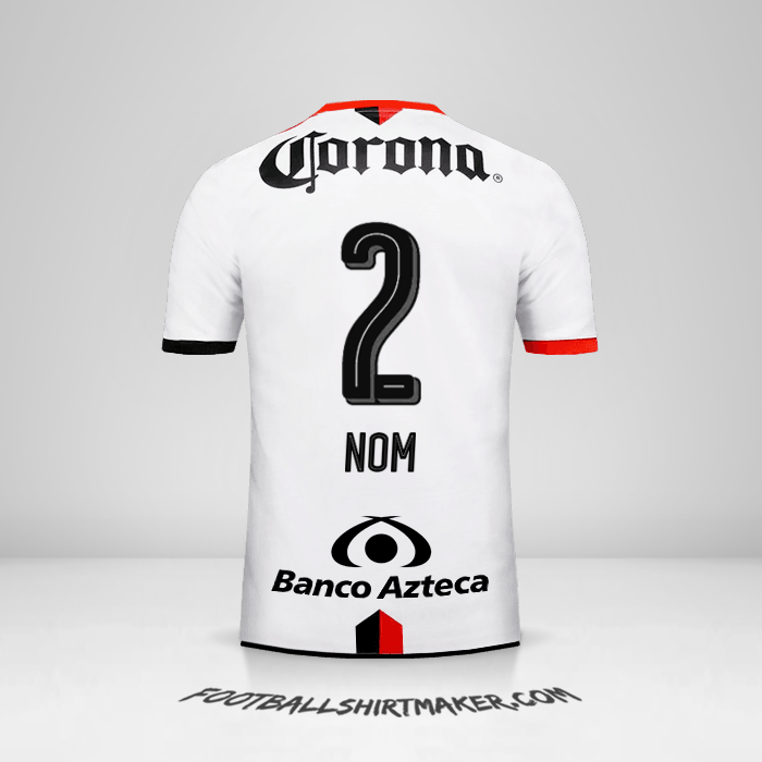 Maillot Atlas 2016/17 Extérieur -  nom - 2
