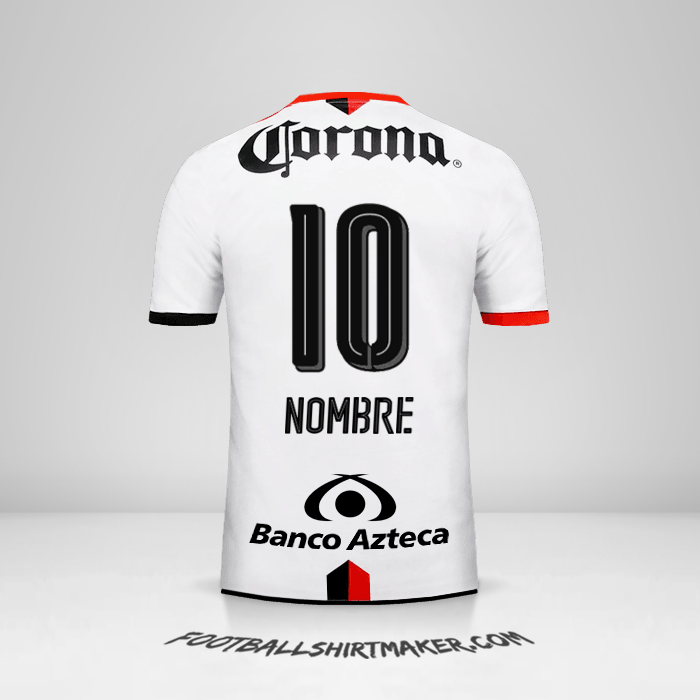 Jersey Atlas 2016/17 Visita -  nombre - 10