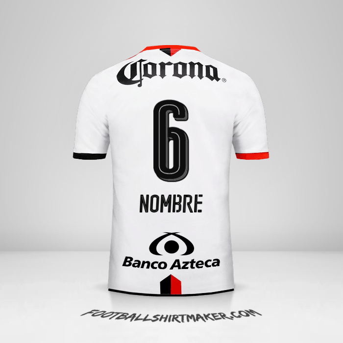 Jersey Atlas 2016/17 Visita -  nombre - 6