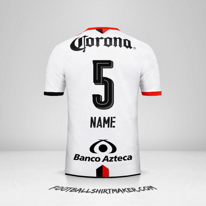 Trikot Atlas 2016/17 Auswärts -  name - 5