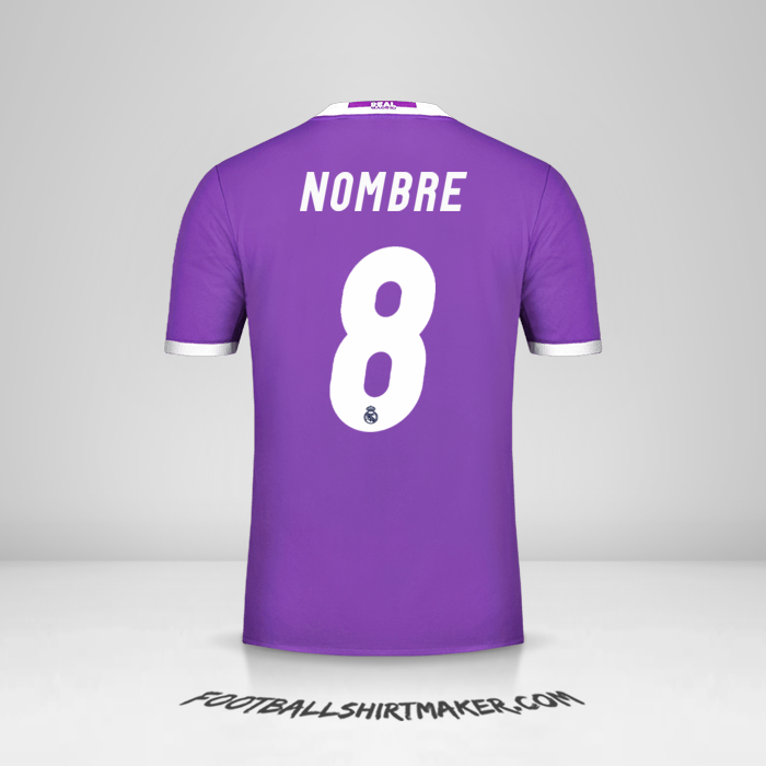 Camiseta Real Madrid CF 2016/17 Visita -  nombre - 8