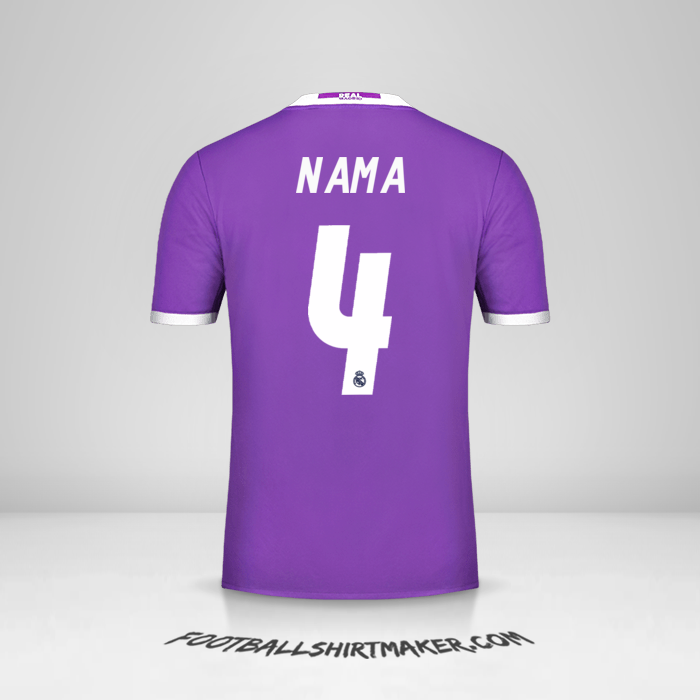 Jersey Real Madrid CF 2016/17 Alternatif -  nama - 4