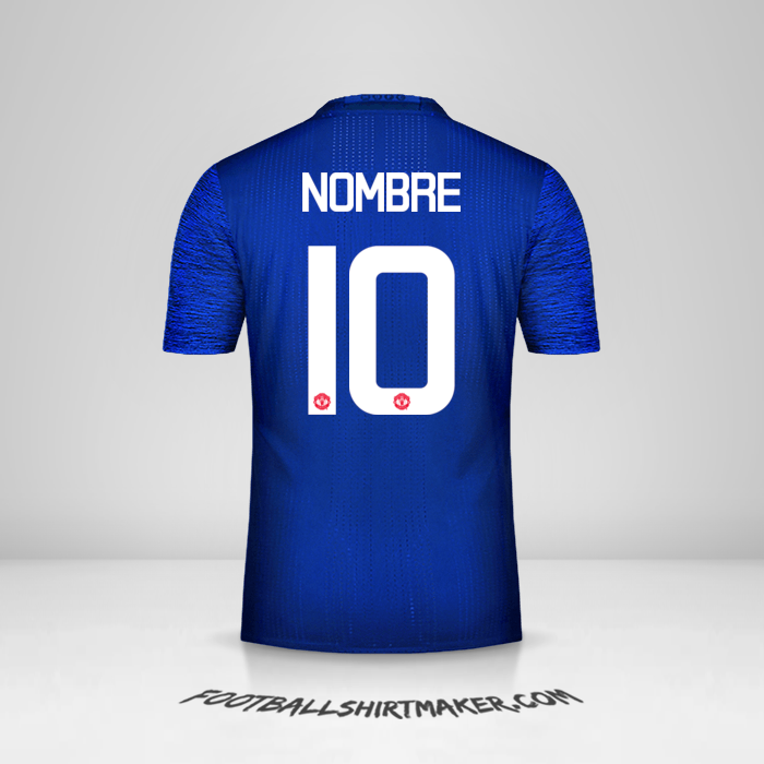 Jersey Manchester United Cup 2016/17 Visita -  nombre - 10