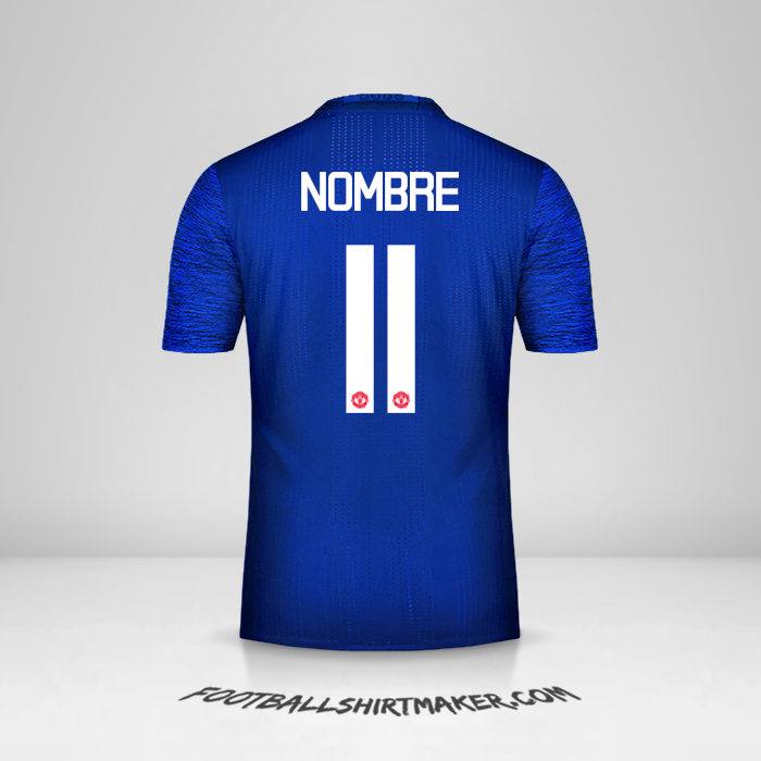 Jersey Manchester United Cup 2016/17 Visita -  nombre - 11