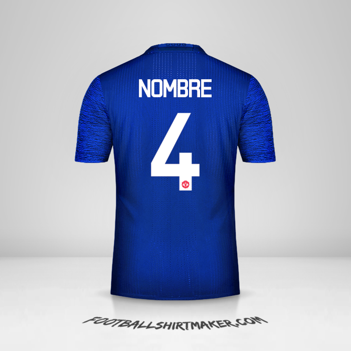 Jersey Manchester United Cup 2016/17 Visita -  nombre - 4