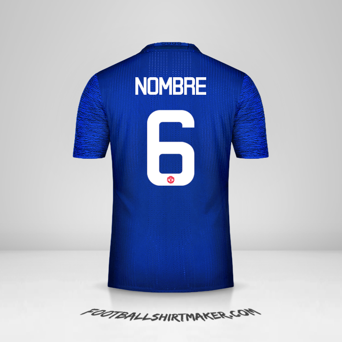 Jersey Manchester United Cup 2016/17 Visita -  nombre - 6