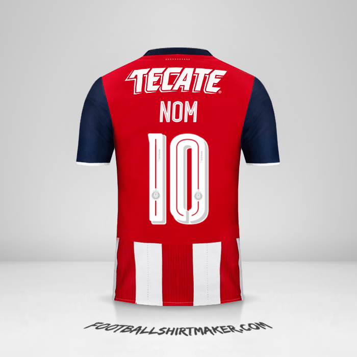 Maillot Guadalajara 2016/17 -  nom - 10