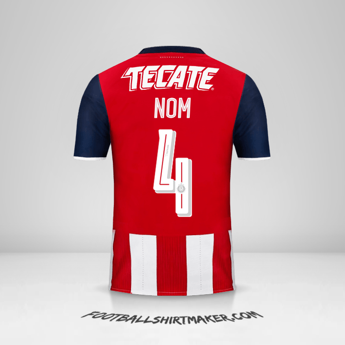 Maillot Guadalajara 2016/17 -  nom - 4