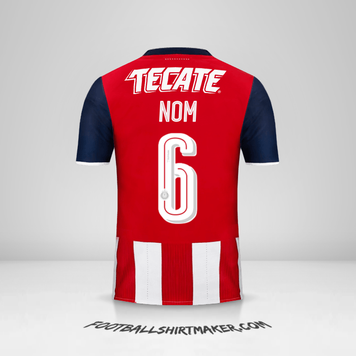 Maillot Guadalajara 2016/17 -  nom - 6