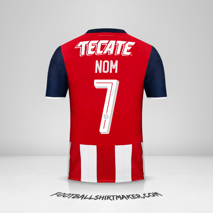 Maillot Guadalajara 2016/17 -  nom - 7
