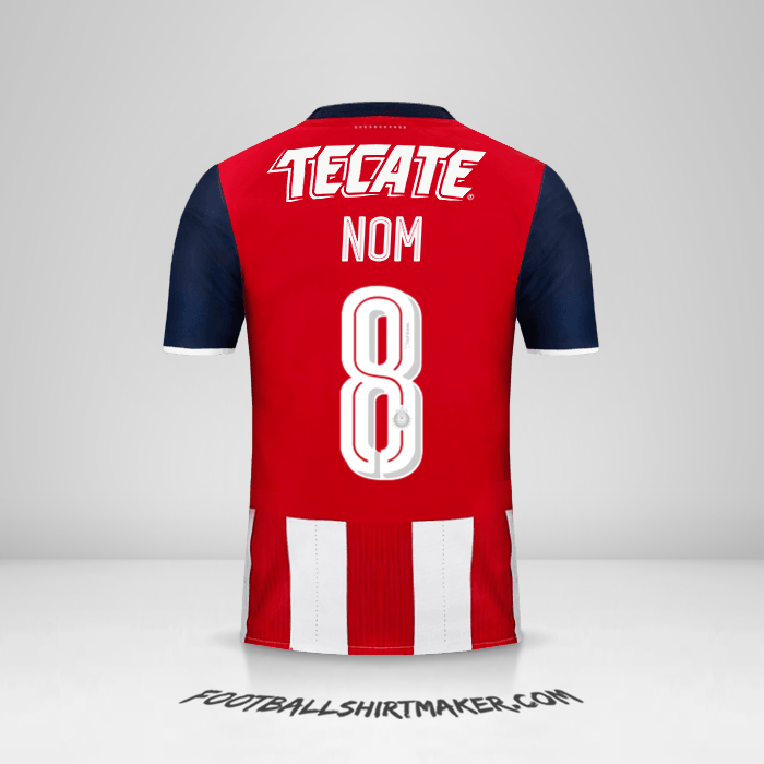 Maillot Guadalajara 2016/17 -  nom - 8
