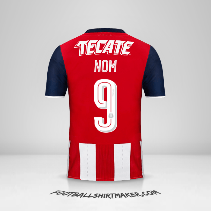 Maillot Guadalajara 2016/17 -  nom - 9