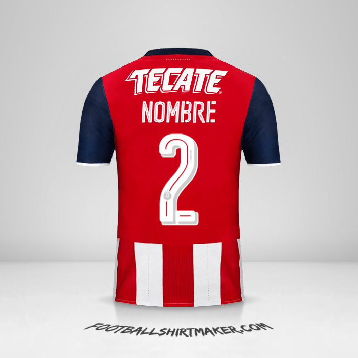 Jersey Guadalajara 2016/17 -  nombre - 2