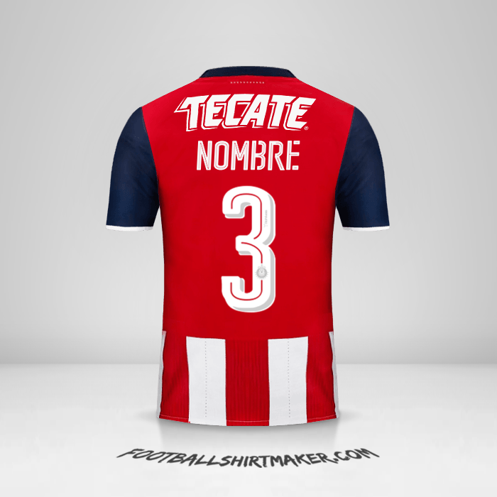 Jersey Guadalajara 2016/17 -  nombre - 3