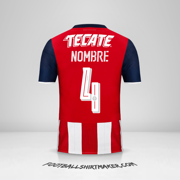 Jersey Guadalajara 2016/17 -  nombre - 4