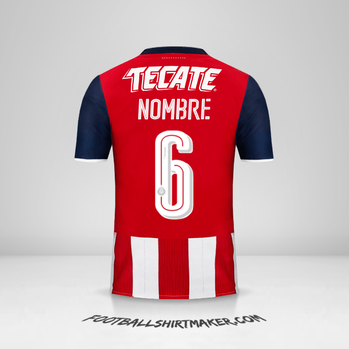 Camiseta Guadalajara 2016/17 -  nombre - 6