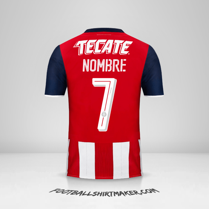 Jersey Guadalajara 2016/17 -  nombre - 7