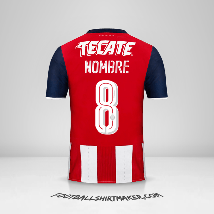 Jersey Guadalajara 2016/17 -  nombre - 8