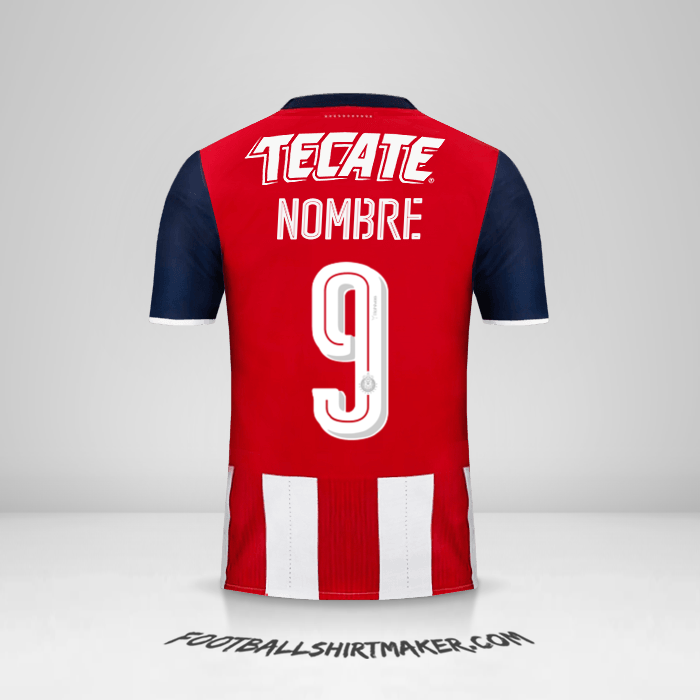 Jersey Guadalajara 2016/17 -  nombre - 9