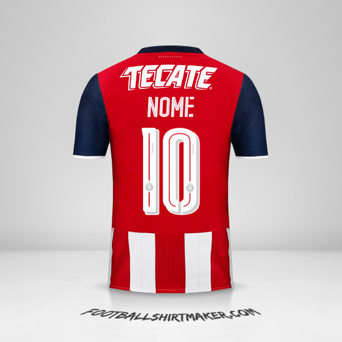 Camisola Guadalajara 2016/17 -  nome - 10