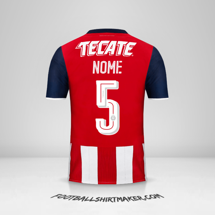 Camisola Guadalajara 2016/17 -  nome - 5