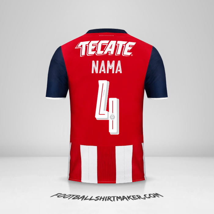 Jersey Guadalajara 2016/17 -  nama - 4