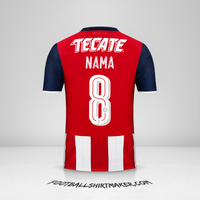 Jersey Guadalajara 2016/17 -  nama - 8