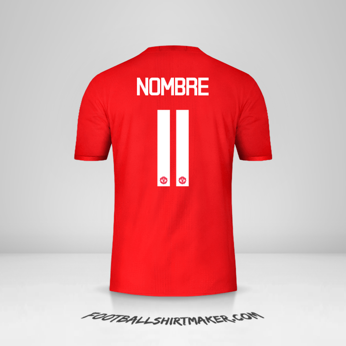 Jersey Manchester United Cup 2016/17 -  nombre - 11