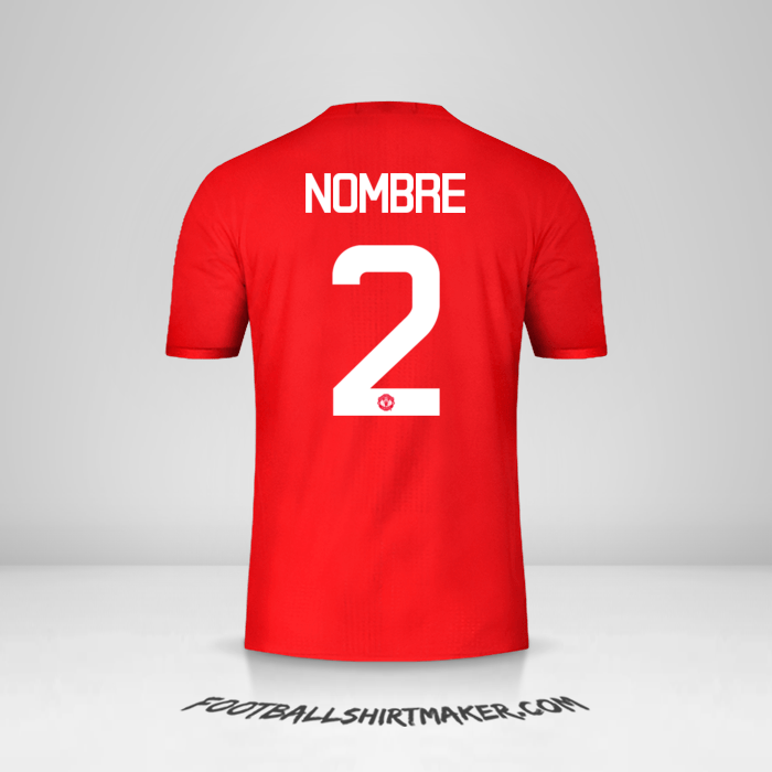 Camiseta Manchester United Cup 2016/17 -  nombre - 2