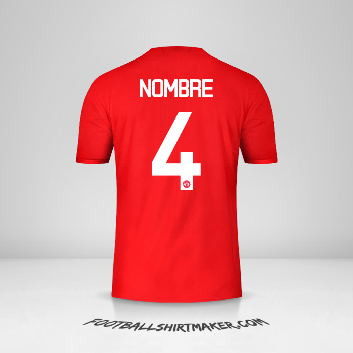 Camiseta Manchester United Cup 2016/17 -  nombre - 4