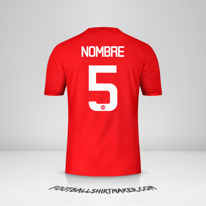 Camiseta Manchester United Cup 2016/17 -  nombre - 5