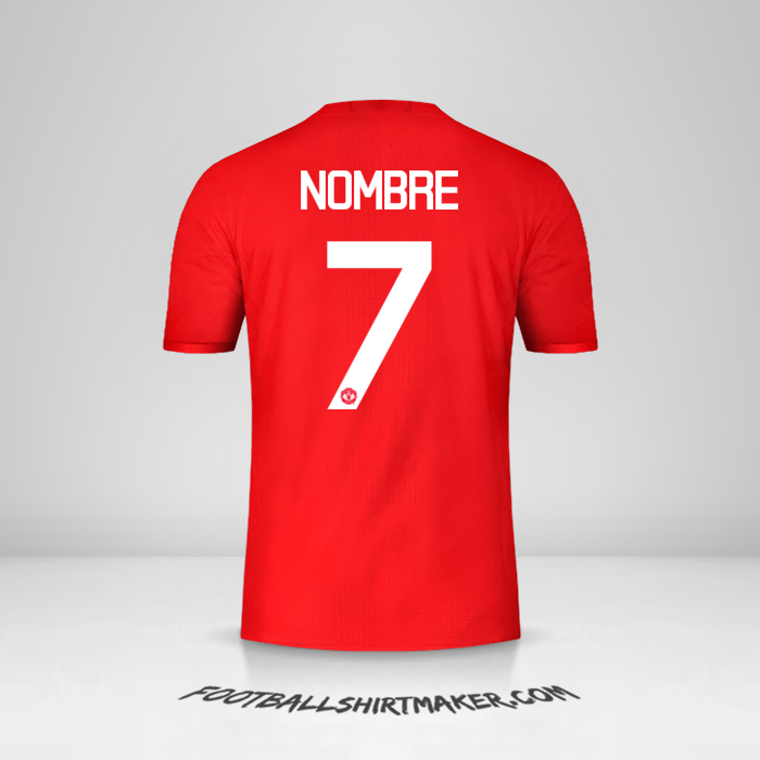 Jersey Manchester United Cup 2016/17 -  nombre - 7
