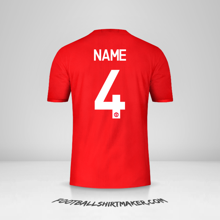 Trikot Manchester United Cup 2016/17 -  name - 4