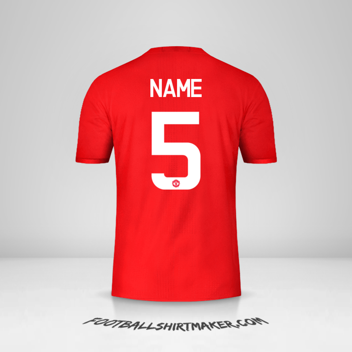 Jersey Manchester United Cup 2016/17 -  name - 5