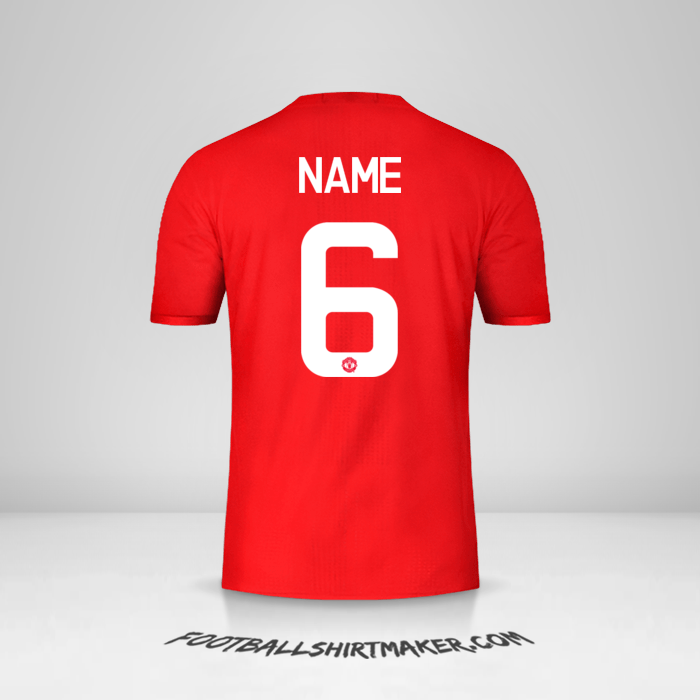 Jersey Manchester United Cup 2016/17 -  name - 6