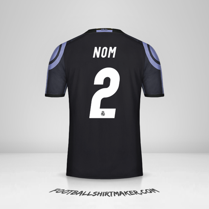 Maillot Real Madrid CF 2016/17 Troisième -  nom - 2
