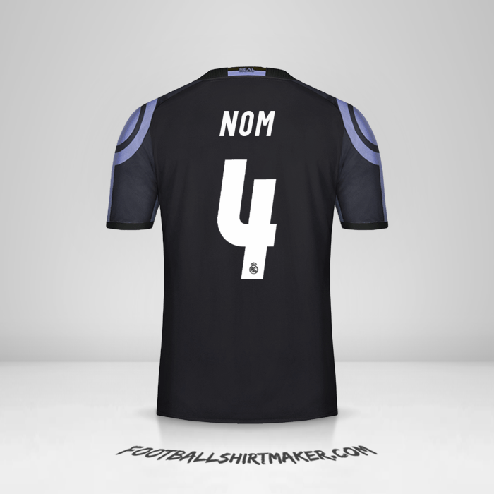 Maillot Real Madrid CF 2016/17 Troisième -  nom - 4