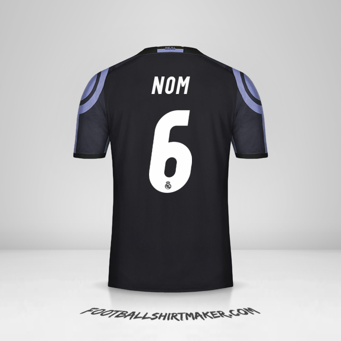 Maillot Real Madrid CF 2016/17 Troisième -  nom - 6