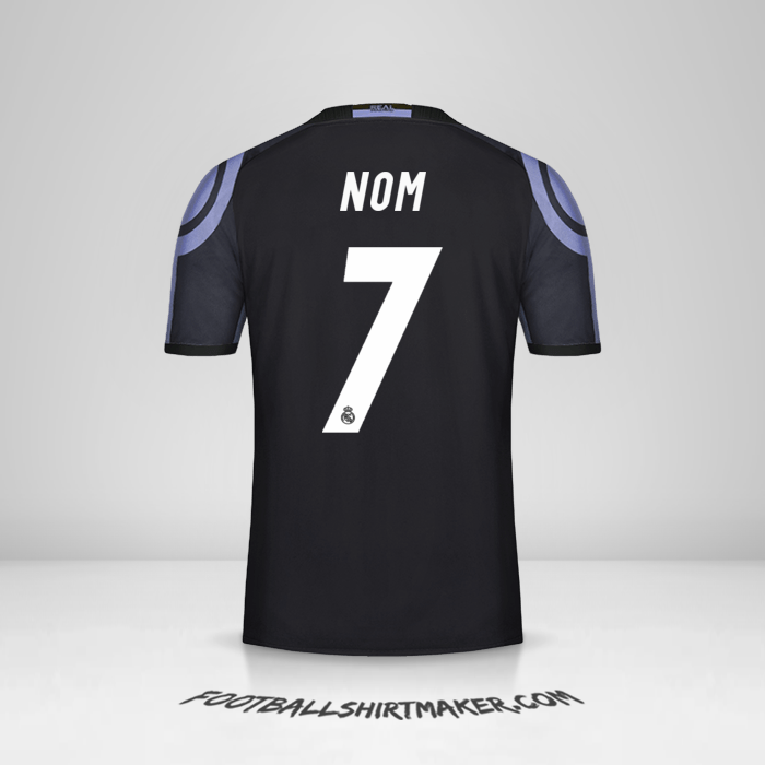Maillot Real Madrid CF 2016/17 Troisième -  nom - 7