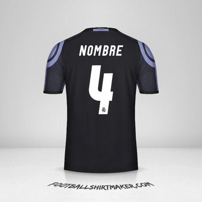 Jersey Real Madrid CF 2016/17 Tercera -  nombre - 4