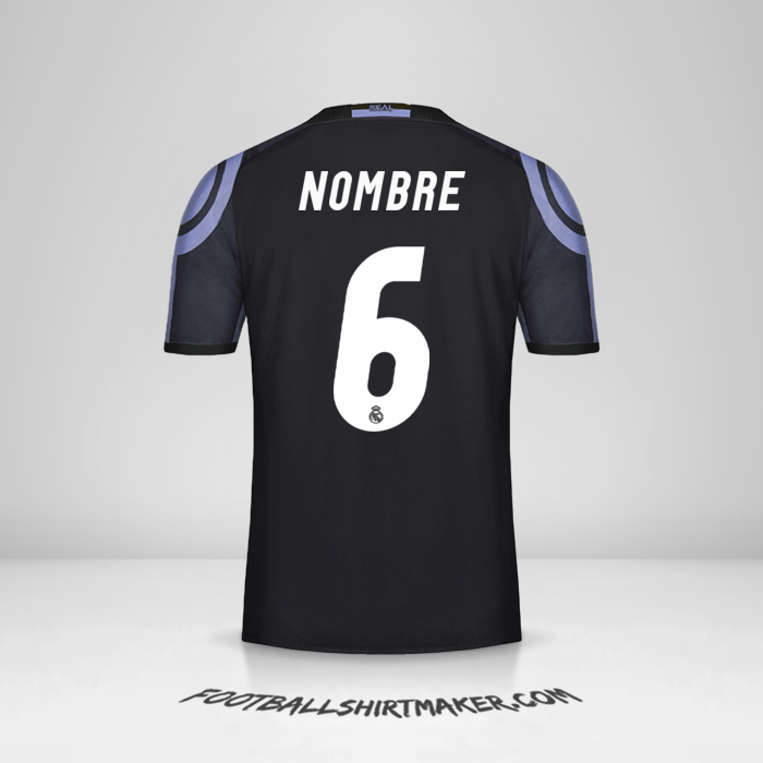 Camiseta Real Madrid CF 2016/17 Tercera -  nombre - 6